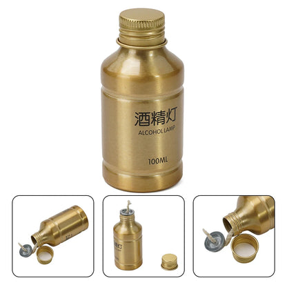 100ML Stoves Alcohol Lamp Portable Aluminum Alloy Lamp Alcohol Liquid Stove For Outdoor Survival Camping Laborotary Teaching