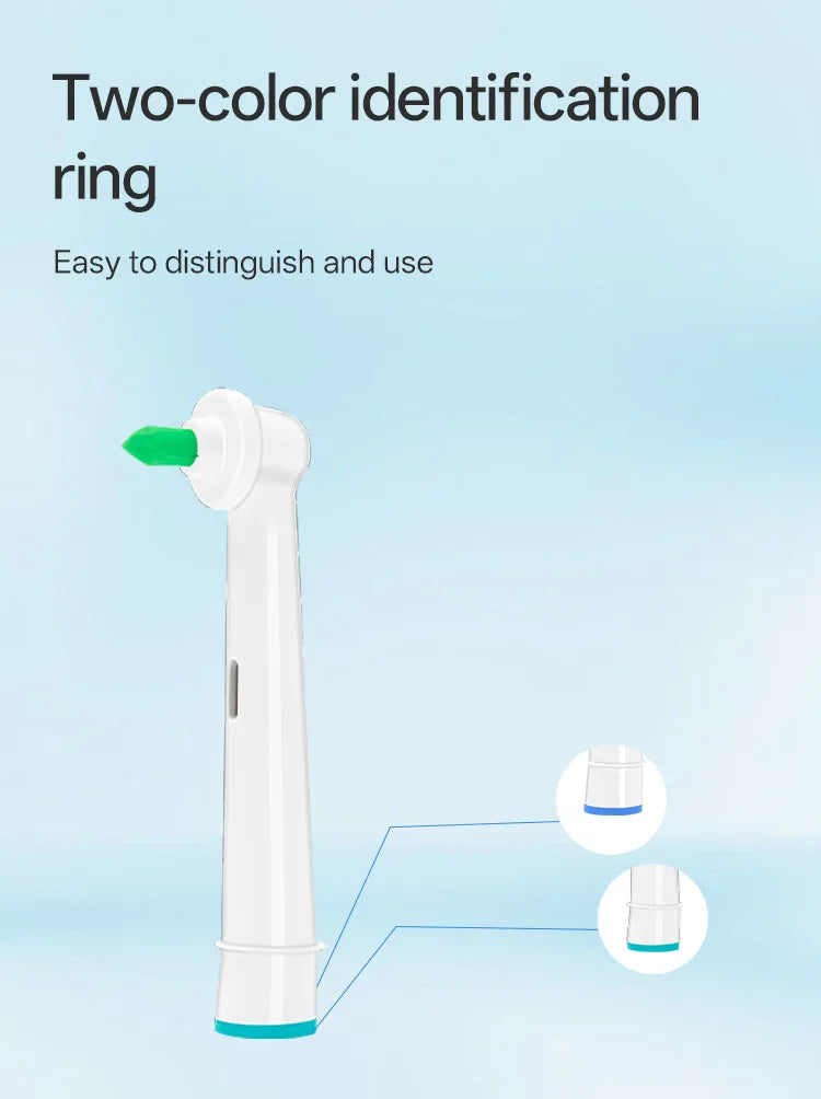 Compatible with Oral B Electric Toothbrush Brush Heads 2Pcs, Interdental Gap Cleaning Replacement Toothbrush Refill Heads