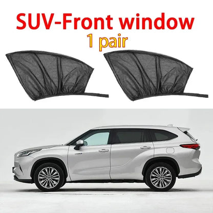 2 or 4pcs screen window set premium window sunshade breathable mosquito net for front and rear windows, UV protection Accessorie
