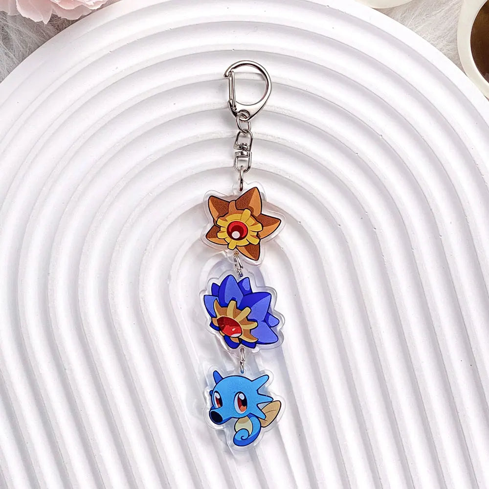 Pokémon Characters Pikachu Bulbasaur Jigglypuff Acrylic Keychain Bag Charms Accessories Backpack Pendant Key Holder Friend Gifts