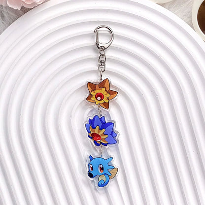 Pokémon Characters Pikachu Bulbasaur Jigglypuff Acrylic Keychain Bag Charms Accessories Backpack Pendant Key Holder Friend Gifts