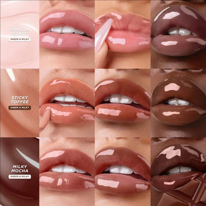 Gisou New Colors Full Range Of Long-lasting Moisturizing Raspberry Swirl Lip Oils Lip Gloss Care Lip Plumping Exfoliating Gloss