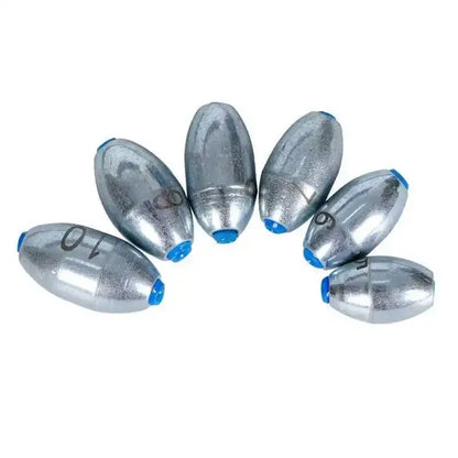 10pcs/Lot Alloy Hollow Olive Fishing Sinkers 3g/4g/5g/6g/7g/8g/9g/10g/12g/15g Carbon Steel Fishing Weights Fishing Accessories