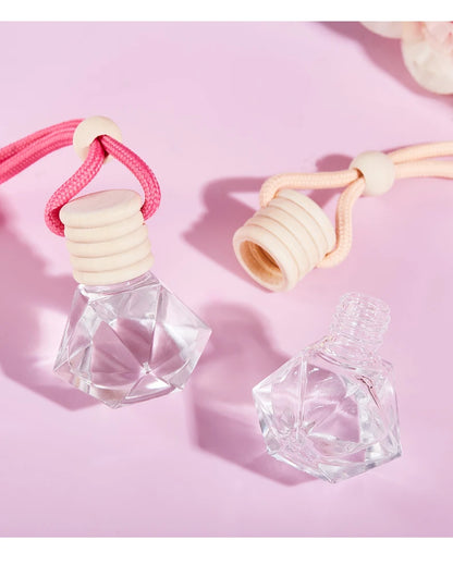 4pcs Pink car fragrance car interior accessories, perfume pendant car supplies, fresh air car fragrance