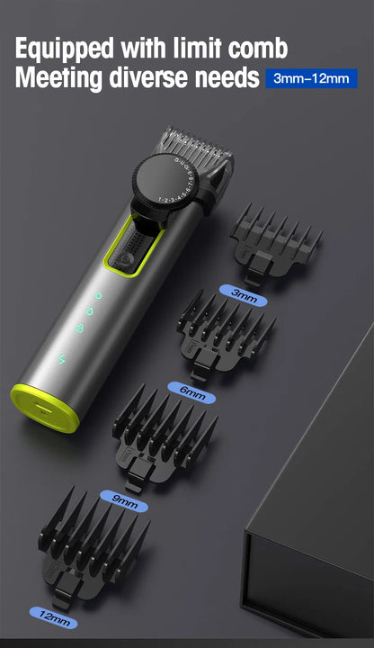 RESUXI 677 Men's Professional 4 in 1 Hair Trimmer Set Multi-function Hair Clipper Electric Shaver Nose Eyebrow Hair Grooming Kit