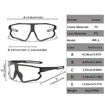 New Style Brand Photochromic Eyewear Men Women Bicycle MTB Bike Running Fishing Cycling Glasses Comfortable Windproof Goggles