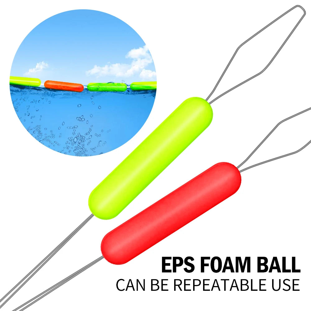 100pcs Premium Rubber Oval Bobber Stoppers - Space-Saving Float Stops for Fishing Gear - Durable Fishing Accessories for Anglers