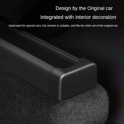 CHTNBO 4pcs Seat Rail Cover Protector For Tesla Model 3 Y Juniper Accessories 2026 -2021 Rear End Pieces Backseat Slide
