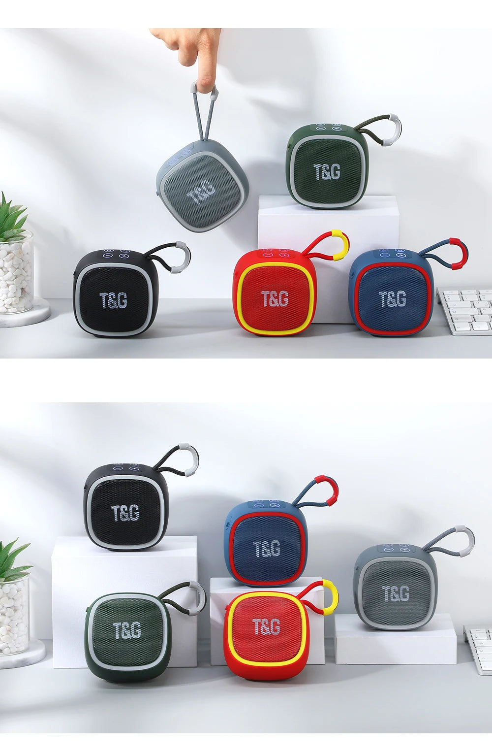 Bluetooth Speaker TG659 Mini Portable Wireless Powerful Speakers TWS BT 5.3 Sound Box HIFI Loudspeaker Supports TF Card Radio