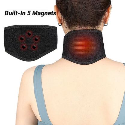1Pcs One Piece Tourmaline Self-Heating Pads Magnet Cervical Neck Care Collar Far Infrared Relaxation Magnetic Neckband Self-Heat