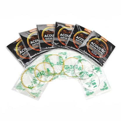 RX-A30 011-050 Acoustic Guitar Strings Antirust Coating Hexagonal Core 75/25 Brass Alloy Winding Accessories