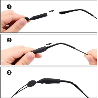 1pc Adjustable Anti-slip Eyewear Retainer Universal Fit Eyeglass Lanyard Sports Sunglasses Unisex Holder Strap Lanyard