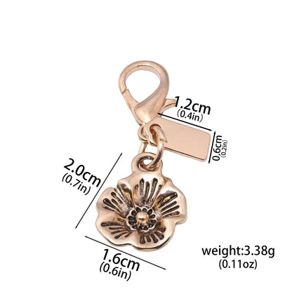Luxury Highend Cherry Butterfly Four-leaf Clover Love Bear Mouse Keychain Ladies Y2K Bag Pendant Car Accessories Gift Decoration