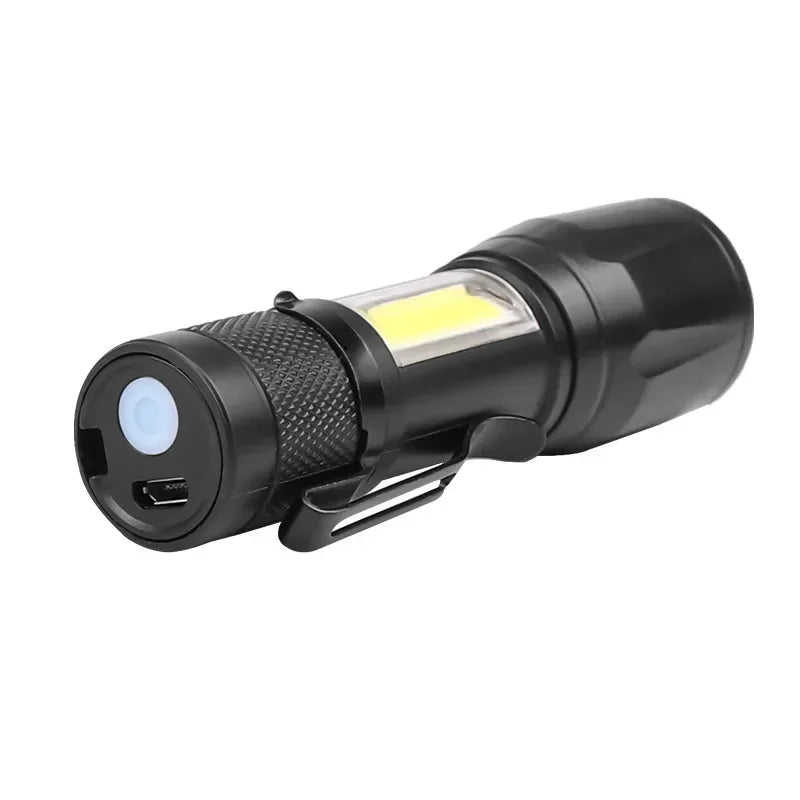 USB Rechargeable LED Flashlight Bright High Lumens,Zoomable Waterproof Torch,Portable Handheld Light for Outdoor Camping Hiking