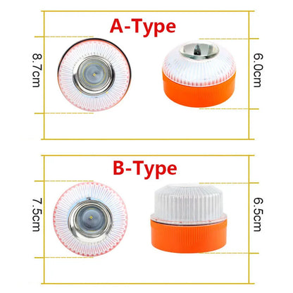 Led Car Emergency Light V16 Explosion Flashing Light Magnetic Induction Strobe Flashing Warning Light Safety Accessory