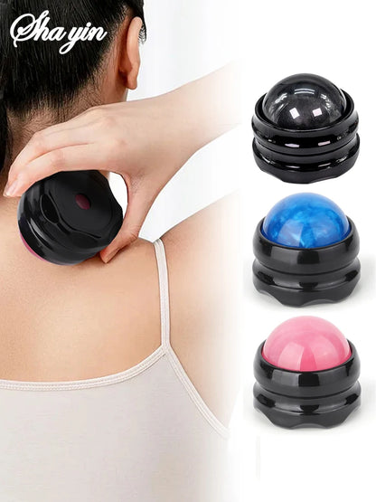 Mini Manual Therapy Body Massager Ball 360 Degree Spin Design Self Massage Tool for Back Shoulders Foot Massage