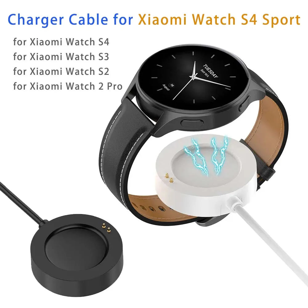 White Charger Cable for Xiaomi Watch 2 Charging USB Cable Watch S2 S3/ Watch 2 Pro Smartwatch Accessories
