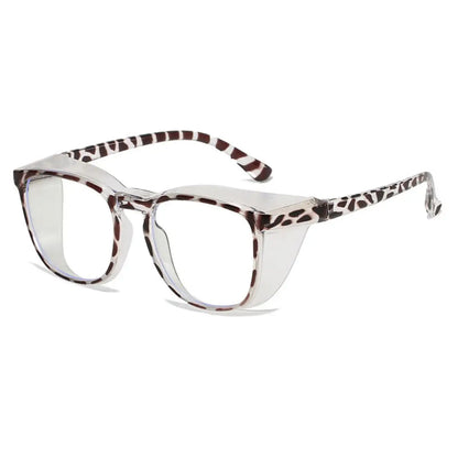 1pc Anti Pollen Safety Glasses Square Anti Fog Blue Light Blocking Glasses with Side Shields for School Daily Life