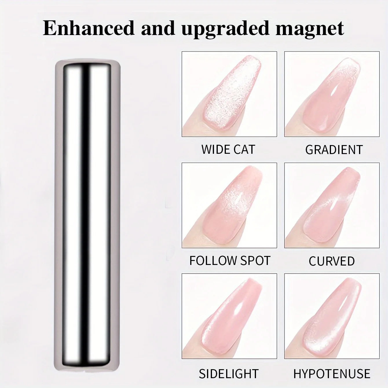3x0.7cm Round Nail Art Cat Eye Gel Magnetic Pen for Gel Polish 3D Cat Eye Nails Painting Strong Magnet Stick Manicure DIY Tools