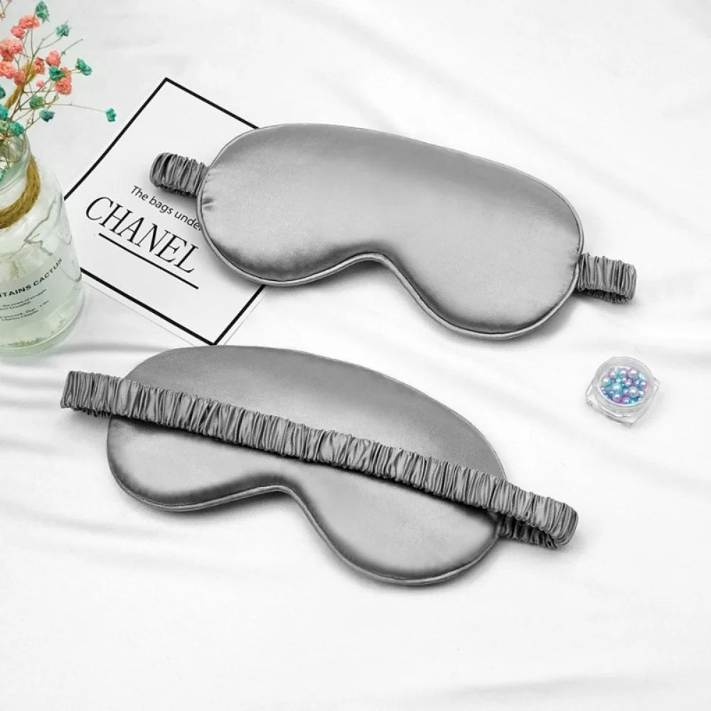 Soft Silk Sleep Mask Eye Masks Coversfor Sleep 100% Blackout Zero Eye Pressure Blindfold with Adjustable Strap Mask Eye Patch