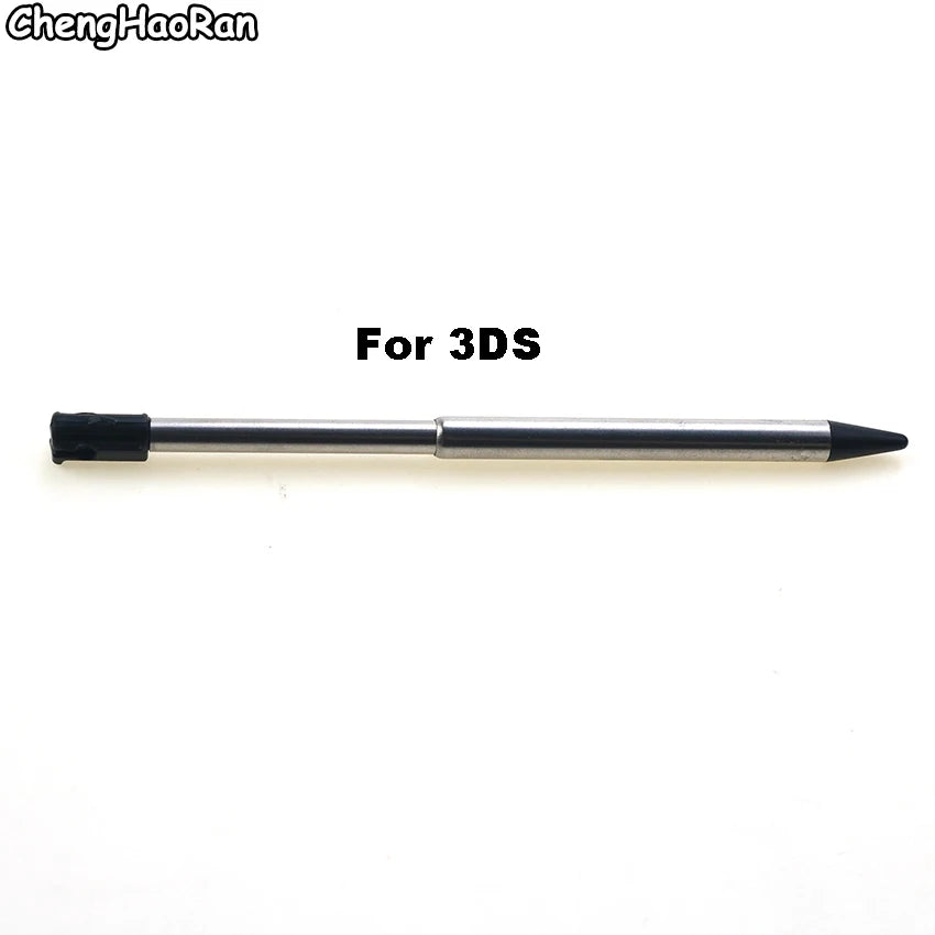 1PC Black Metal Telescopic Stylus Plastic Stylus Touch Screen Pen for 2DS 3DS New 2DS LL XL New 3DS XL For NDSL NDSi NDS