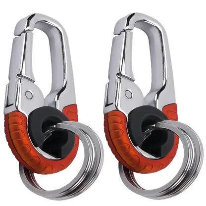 Keychain Buckle for Men Stainless Steel Key Ring Key Chain Hook Outdoor Carabiner Climbing Keyfob Accessories