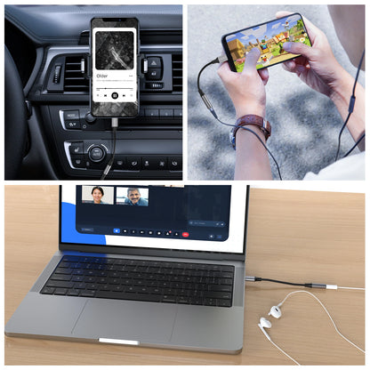 Type C to 3.5mm Jack Earphone Adapter USB-C 3 5mm Audio Cable Converter For IPhone 15 15 Pro MAX Samsung Galaxy Huawei Xiaomi