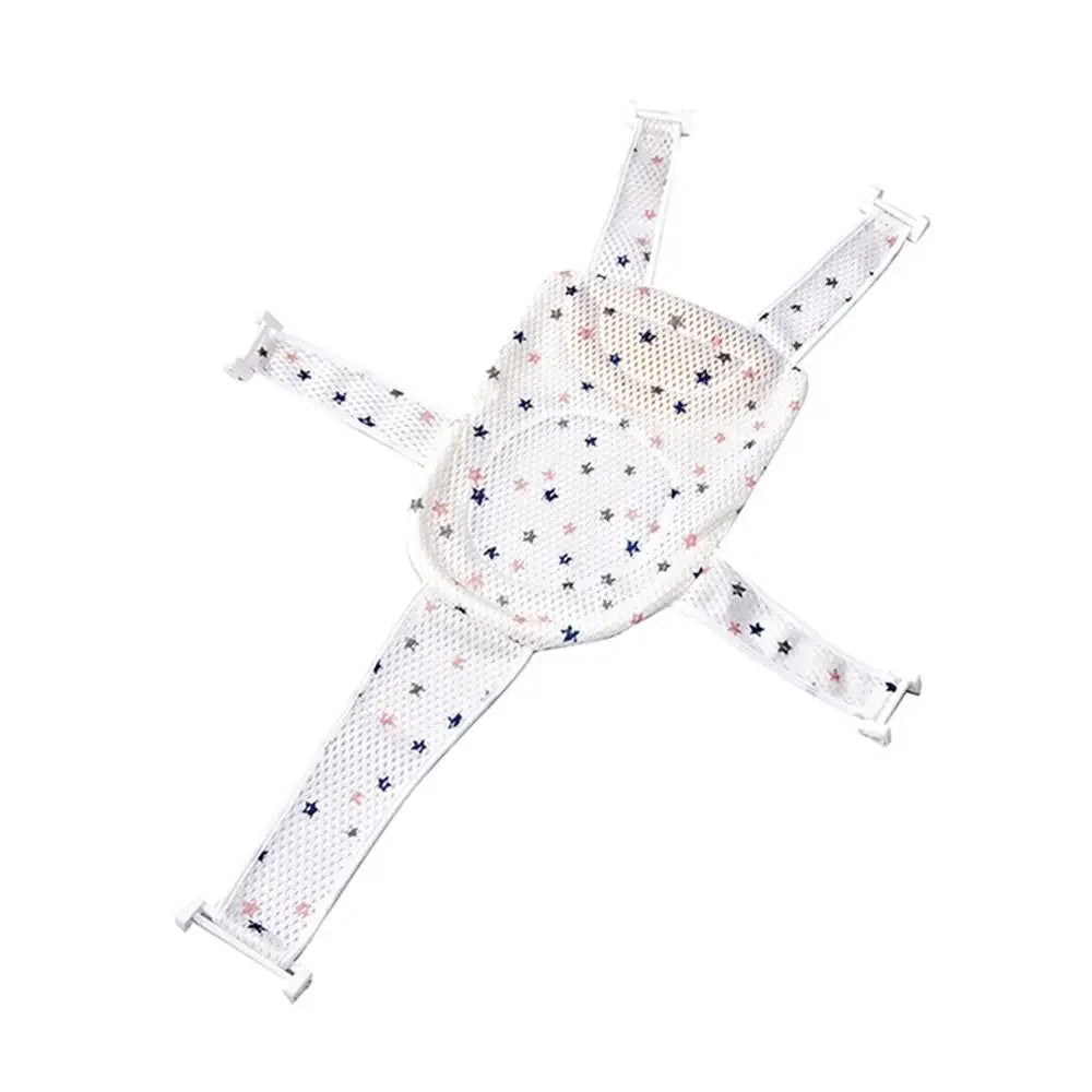 Cross-shaped Newborn Baby Bath Cushion Adjustable Anti-slip Baby Bath Net Mat Baby Bathtub Pillow Foldable Children Bathtub