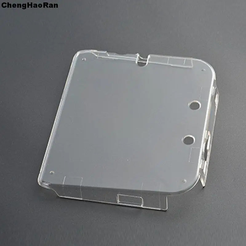 1piece Clear Crystal Protective Case Cover Hard Shell Skin for 2DS + Anti Dust Film For 2DS Screen protector