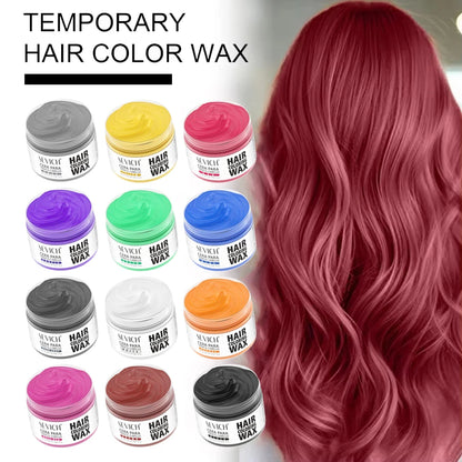 13 colors Halloween Hair Colour Wax 50g/120g DIY Temporary Dye Hair Mud Wax Hair Colour Cream For Daily Party Cosplay Men&Women