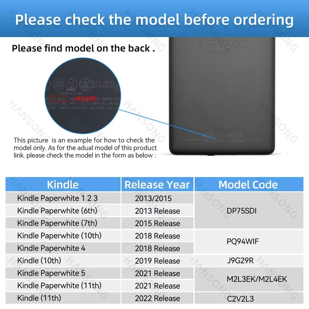 Case For Kindle Paperwhite 2024 2022 2021 Colorsoft 1 2 3 5 6 10th 11th 12th Generation 6 6.8 7in Magnetic Pouch Cover Shell