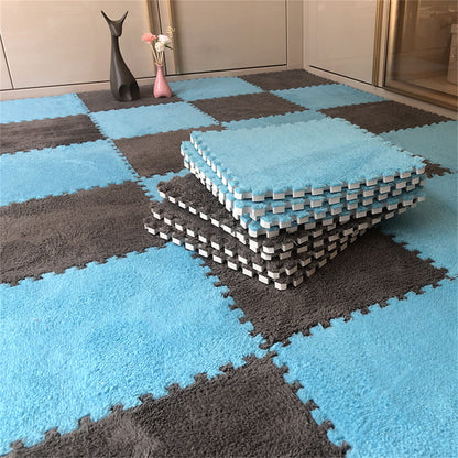 Soft Plush  Baby Play Mat EVA Foam Children's Carpet Interlocking Exercise Tiles Floor Carpet And Rug for Kids Pad 30*30 CM
