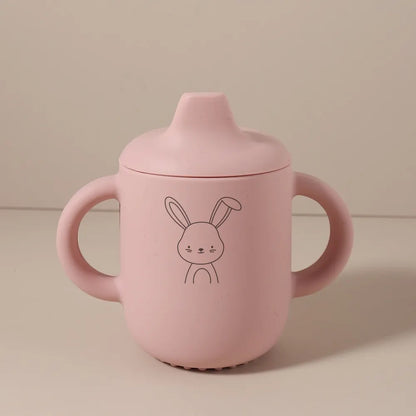 1PC Personalized Customization Name Pattern Silicone Sippy Cup for Babies/Toddlers Baby Cups Custom Water Bottle
