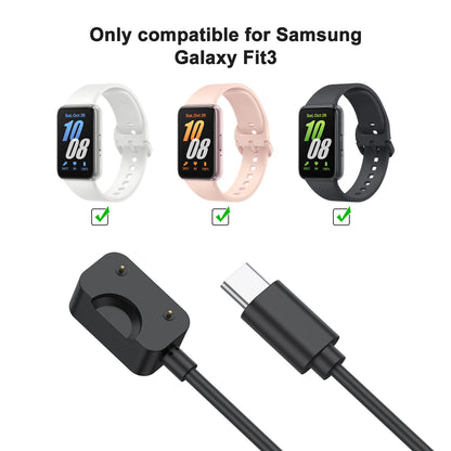 100CM For Samsung Galaxy Fit 3 Charger Watch Adapter USB / USB C Charging Cable Cord Magnetic For Samsung Galaxy Fit 3