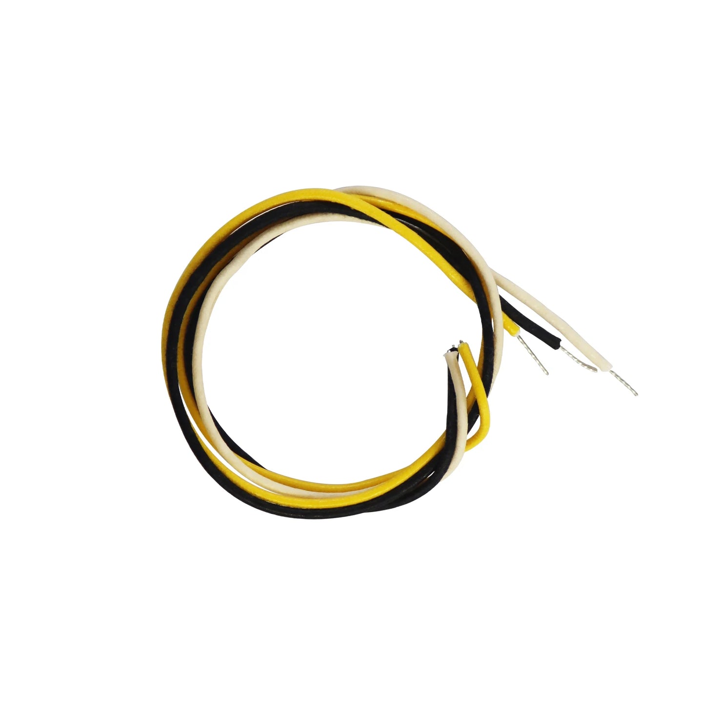 Cloth-covered Waxed Vintage-style Pushback Guitar Wire (white/black/yellow)Pushback Wire for Electric Guitar Upgrade,22 AWG wire