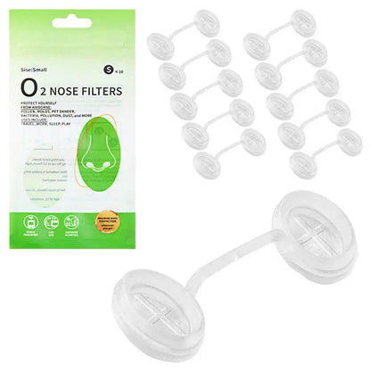 Disposable Nose Filters Invisible Nasal Plugs Dust Allergy Smog Control Outdoor Daily Use Nose Plug