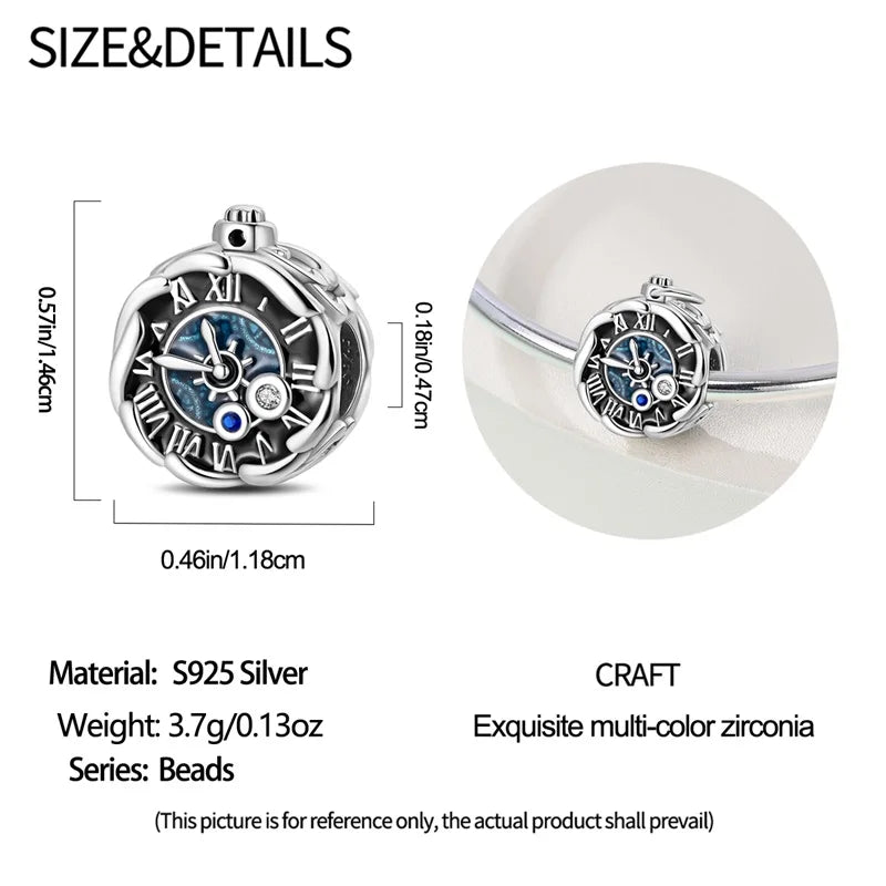 925 Sterling Silver Tailor Sewing Machine Telephone Alarm Clock Charms Pendants Fit 925 Original Bracelets DIY Jewelry