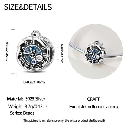 925 Sterling Silver Tailor Sewing Machine Telephone Alarm Clock Charms Pendants Fit 925 Original Bracelets DIY Jewelry