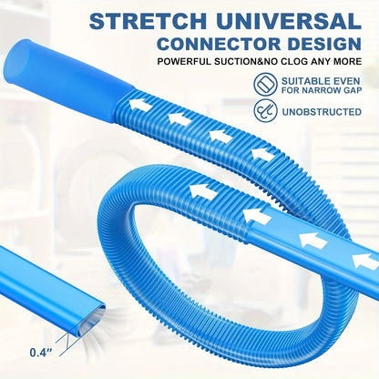 1Pc Drying Machine Exhaust Cleaner Hose - Flexible Yarn with Elastic Connector for Cleaning Vacuum Hose Accessories