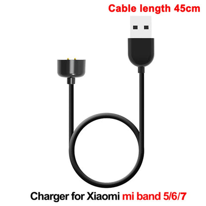 Magnetic Chargers for Xiaomi Mi Band 7 Pro USB Charging Cable for MiBand 6 5 4 3 2 Pure Copper Core Power Cord Smartband Charger