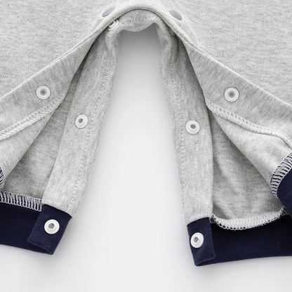 Baby onesies, cotton simple spring and autumn style long-sleeved climbing clothes, boy baby Ha clothes fashion outerwear