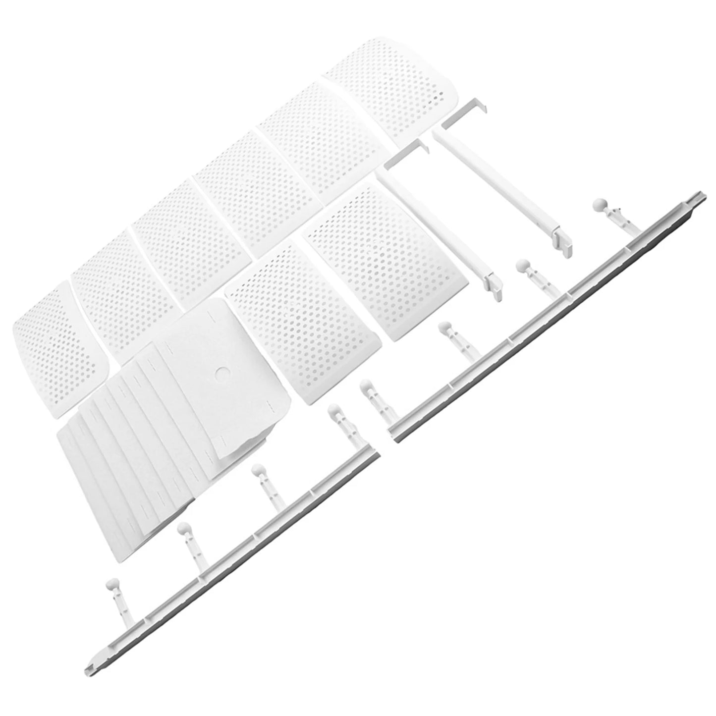 Wall Mounted Air-Conditioning Baffle Adjustables Anti Direct Blowing Windshield Baffles with 8 Leaves Air-Diverter Cover