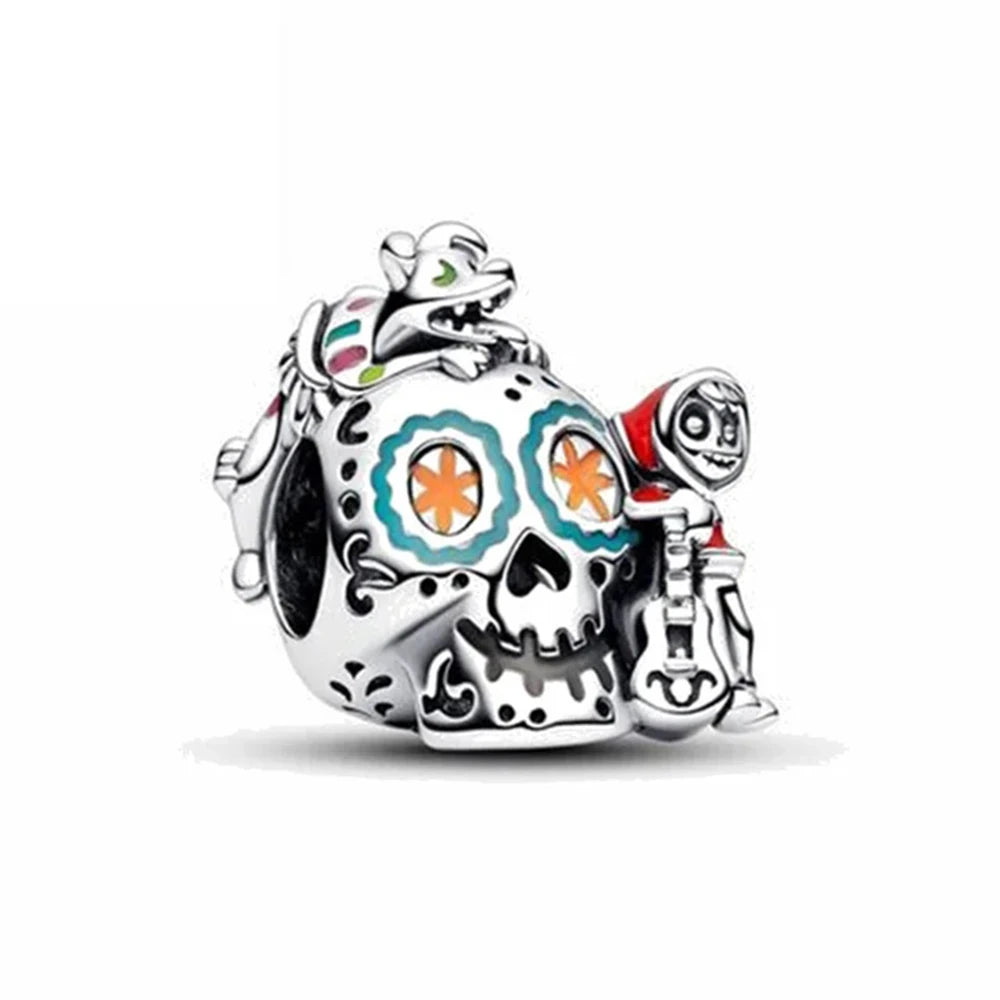 Hot Sell MINISO Disney 925 Sterling Silver Animals Mobilization Charms Beads Hot Original Bracelet DIY Jewelry Women Pendant