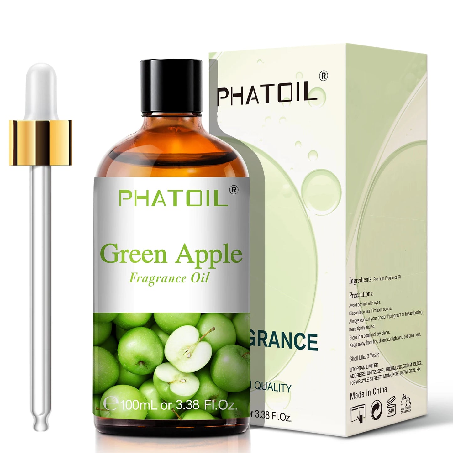 PHATOIL 100ml Fruity Fragrance Oil for Diffuser Candles Making -Coconut & Vanilla Strawberry Lemon Peach Aroma Essential Oils