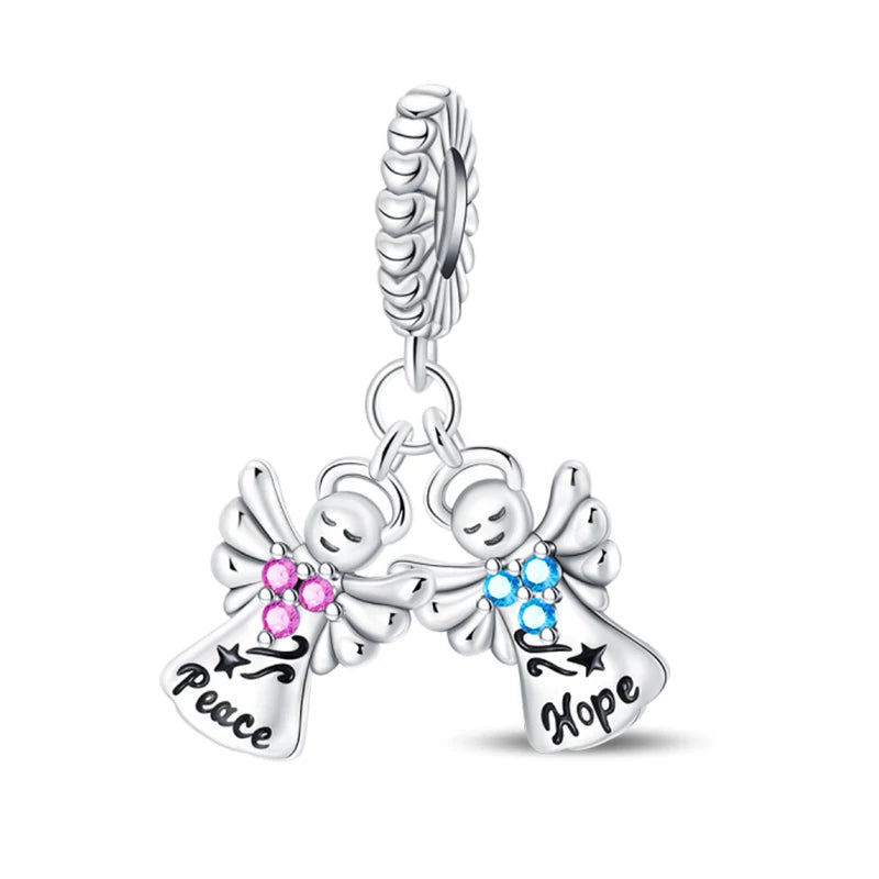 925 Sterling Silver Tailor Sewing Machine Telephone Alarm Clock Charms Pendants Fit 925 Original Bracelets DIY Jewelry