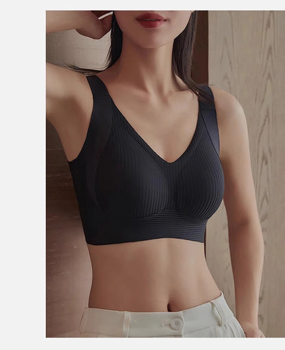 Women Maternity Bra Non Slip Shoulder Strap Bralette Simple and Casual No Underwire Padded Full Cup Size Adjustable Underwear