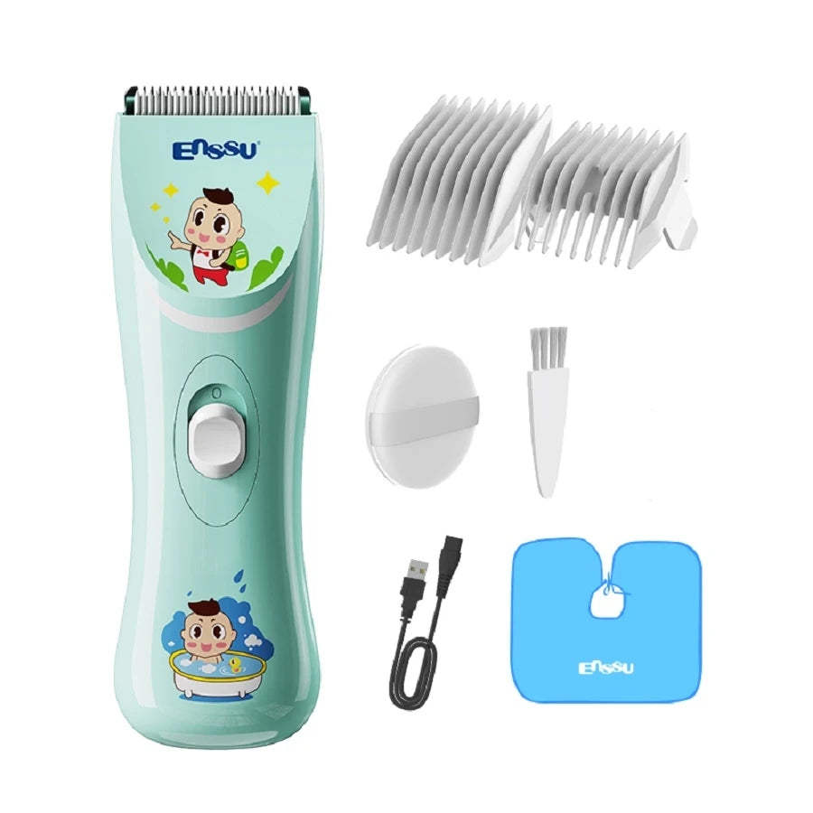Vacuum Hair Clippers for Kids & Men Rechargeable Cordless Hair Cutting Machine with Safe Ceramic Blade Waterproof Hair Trimmers