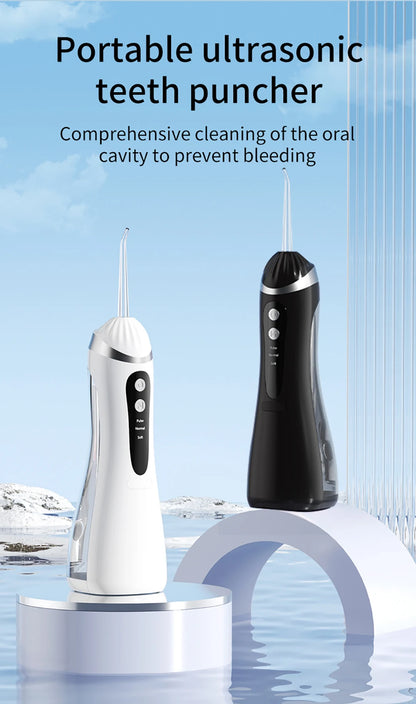 Teeth Water Flosser Electric Oral Irrigator Portable Home Dental Cleaning Teeth Rechargeable Waterproof Teeth Cleaner Oral Care