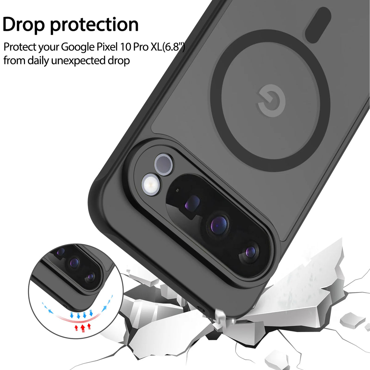 Matte Translucent Magnetic Case For Google Pixel 10 9 10pro 9pro 10pro XL 9A For Magsafe Wireless Charge Shockproof Cover
