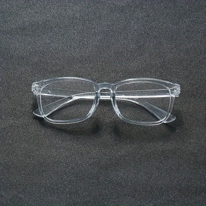 1pc Square Rivet Fashion Anti Blue Light Glasses for Daily Commute, Fashion Glasses|Riveted Frame Design|Lightweight Eyewear